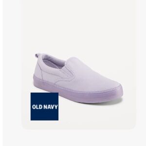 Old Navy Purple Sneakers Slip-On Canvas